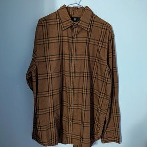 Banana Republic Brown Patterned Button Up Shirt (M)